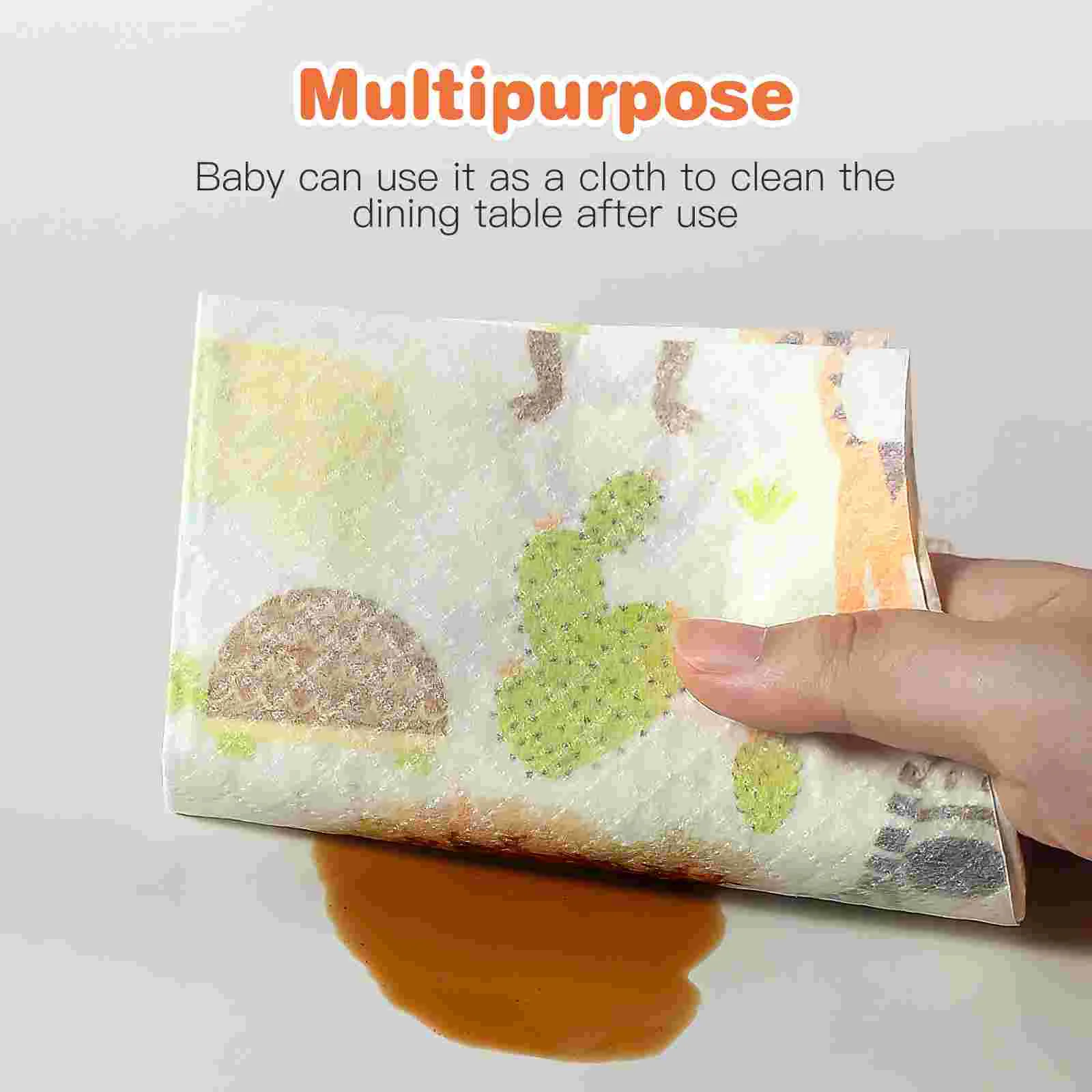 20pcs Disposable Waterproof Bib Adjustable Tape Dining Bibs for Baby Newborn Infant (Random Pattern)