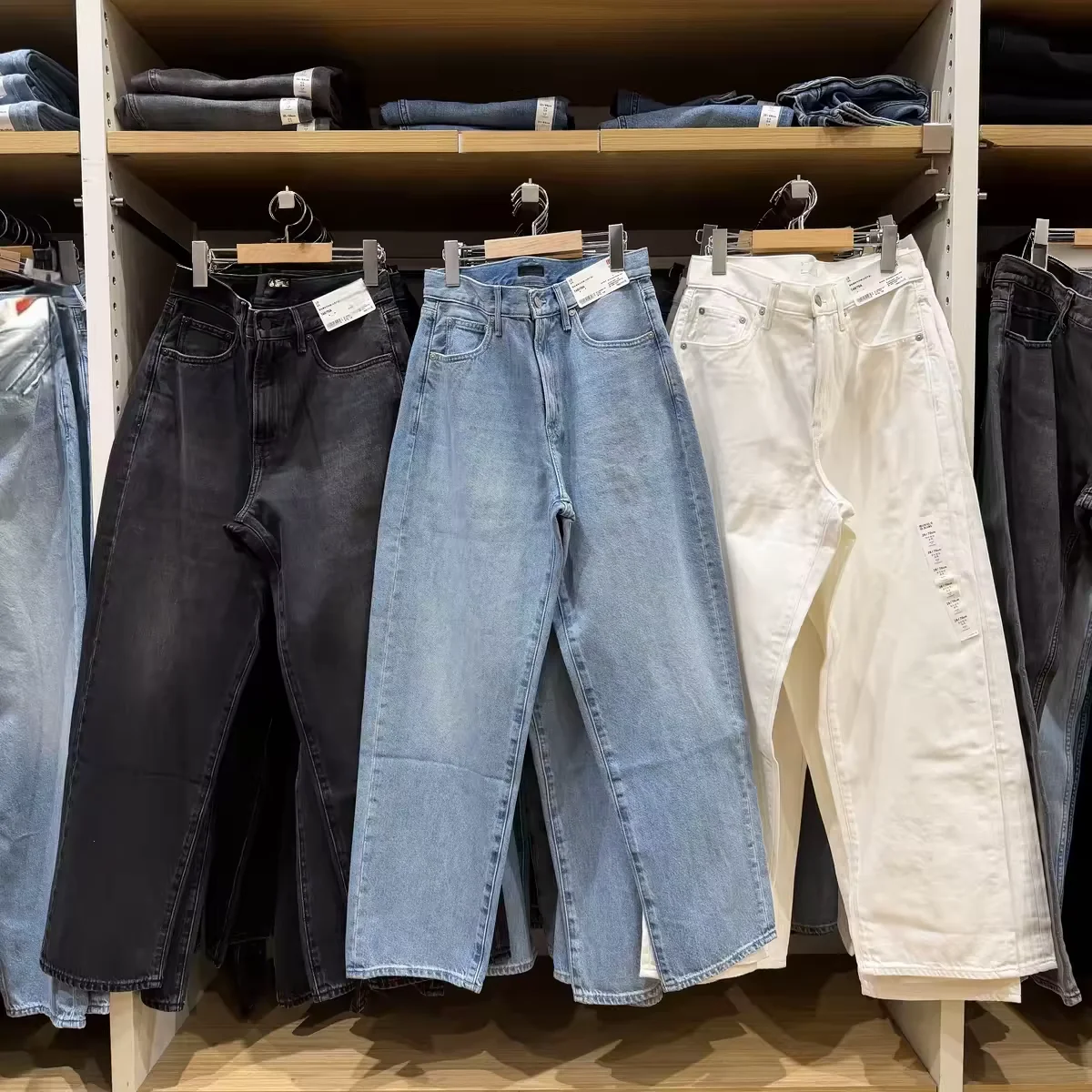 

Loose Straight Leg Men's Jeans Spring 2026 Waed Denim Knife Scythe Pants High Waist Cotton High Elastici Non-iron