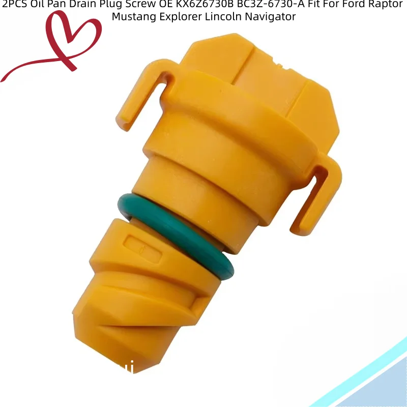 2PCS Oil Pan Drain Plug Screw OE KX6Z6730B BC3Z-6730-A Fit For Ford Raptor Mustang Explorer Lincoln Navigator