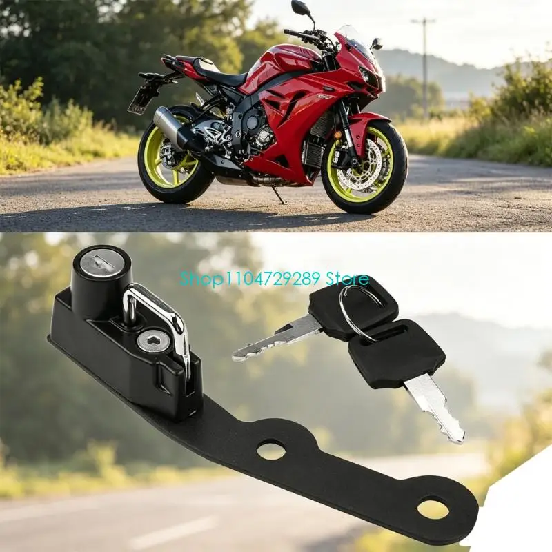 D8KE Premium Carbon Steel Helmet Anti-Theft Lock for YZF R25 2014-2020 MT03 2015-2020 Rustproof Design