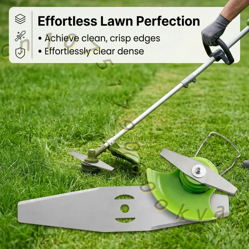 Cordless Lawn Mower Blades Replacement 6 Inch Steel Saw Blade Grass Trimmer Cutter Parts Garden Tools Accessories