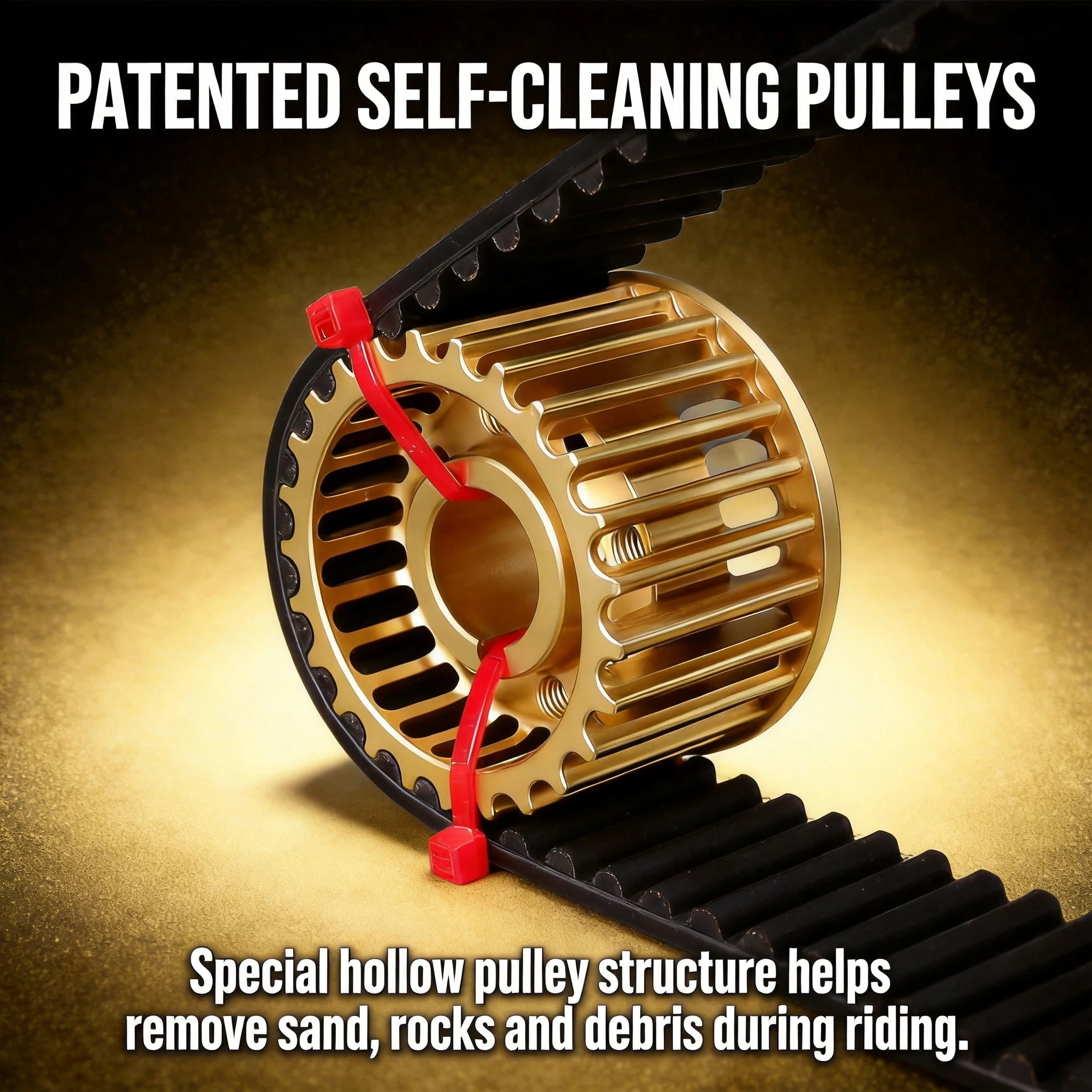 Primary Drive Belt Kit For Ultra Bee 35mm Wide Carbon Fiber Belt Pulley Set 2.5 Ratio Upgrade Off Road Performance Transmission
