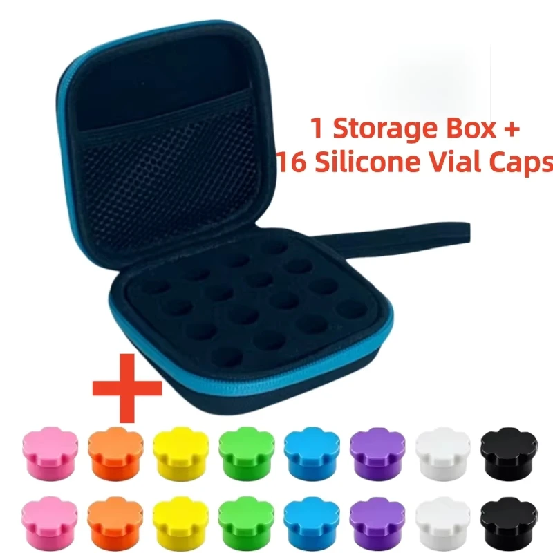 Peptid-Fläschchenverschlüsse 3ml Glasfläschchen Wiederverwendbare Silikonverschlüsse für 1/2/3ml Fläschchen Passend für Fläschchenhalter-Box Aufbewahrungszubehör – Detail 13