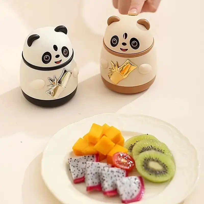 Cute Cartoon Panda Toothpick Holder Automatic Toothpick Box Push-type Toothpick Box Suitable For Home Bar Party