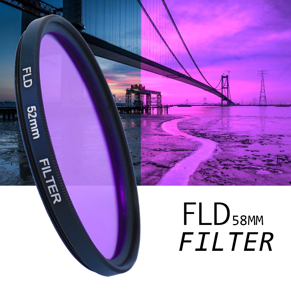 Professional Camera UV CPL FLD Lens Filters Kit and Altura Photo ND Neutral Density Filter Set Photography Accessories 58mm