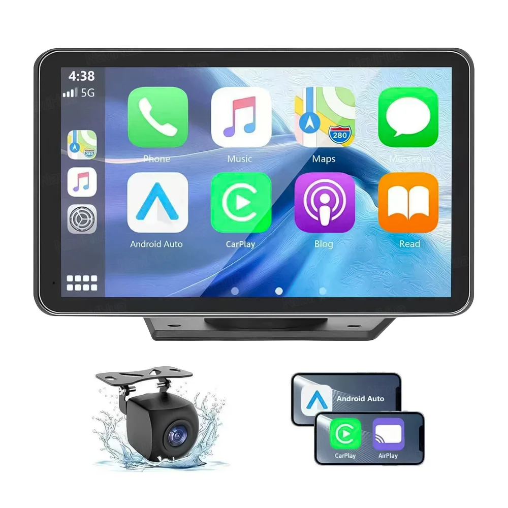 

7 Inch Touch Screen Multimedia Car Universal Portable Auto Head Unit Monitor Entertainment Carplay Navigation MP5 New Upgrade