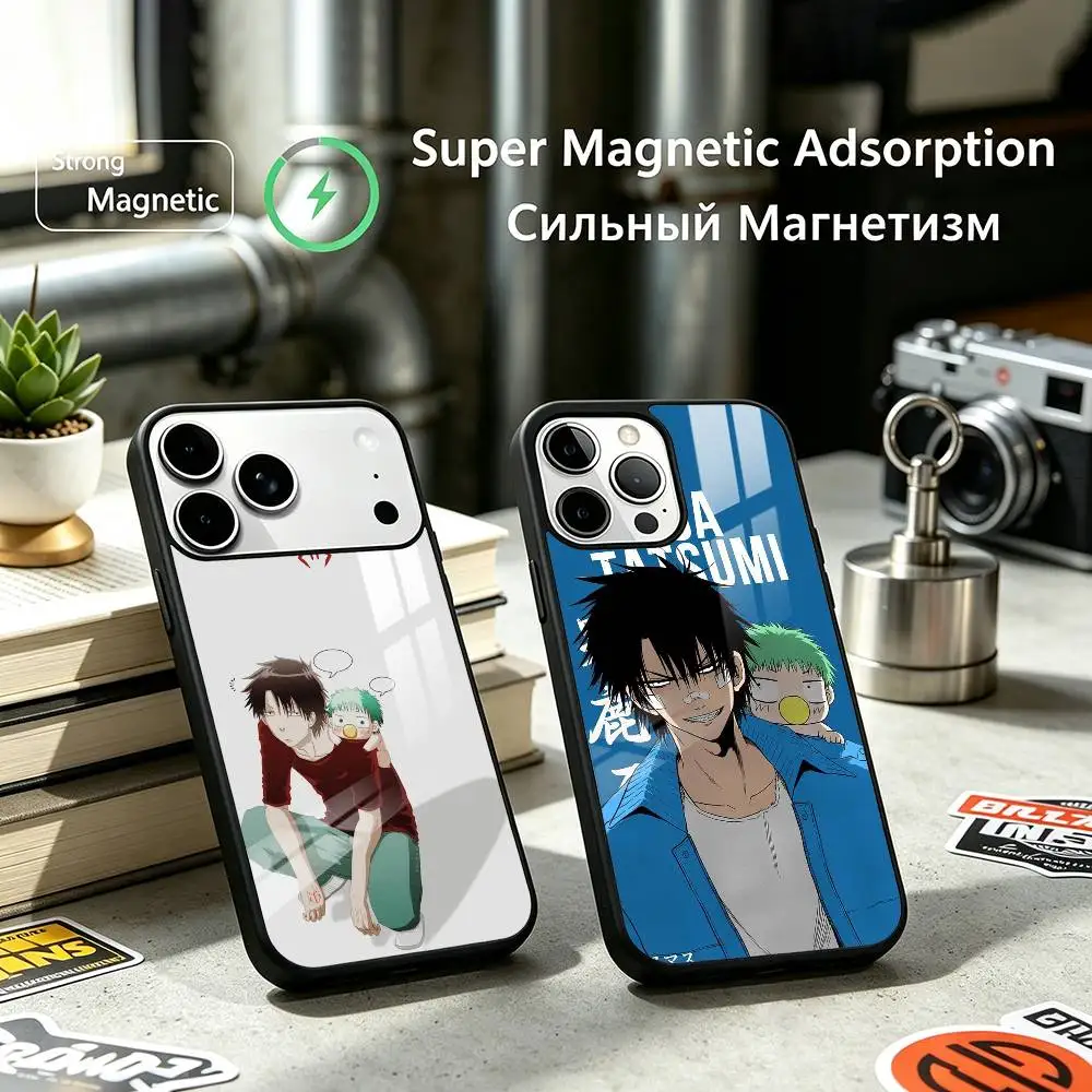 Beelzebub Tatsumi Oga Anime Phone Case For iPhone17,16,15,14,13,12 Plus,Pro Allows magnetic wireless charging