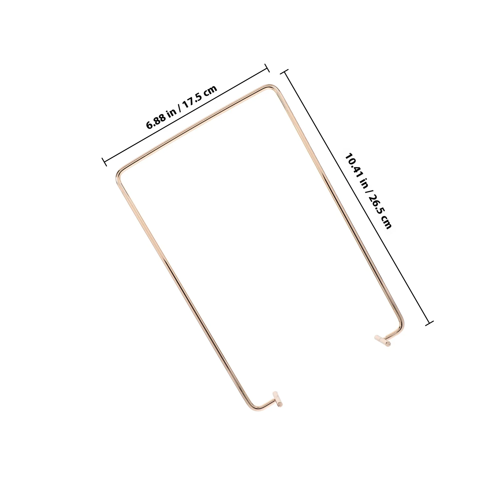 Soporte de metal para calendario de escritorio, soporte de hierro para uso en el hogar y la oficina, estante de exhibición vertical, soporte organizado para calendario de escritorio, metal de larga duración