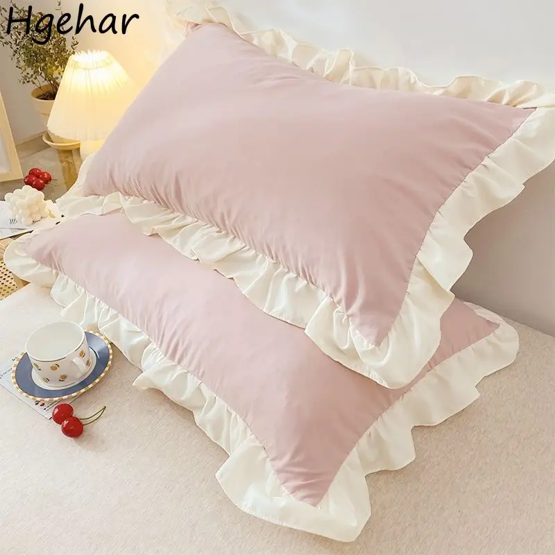 

Pillowcase 48x74cm Ruffles Fashion Modern Household Comfortable Skin-friendly Breathable Protective Washable Home Textile Ins