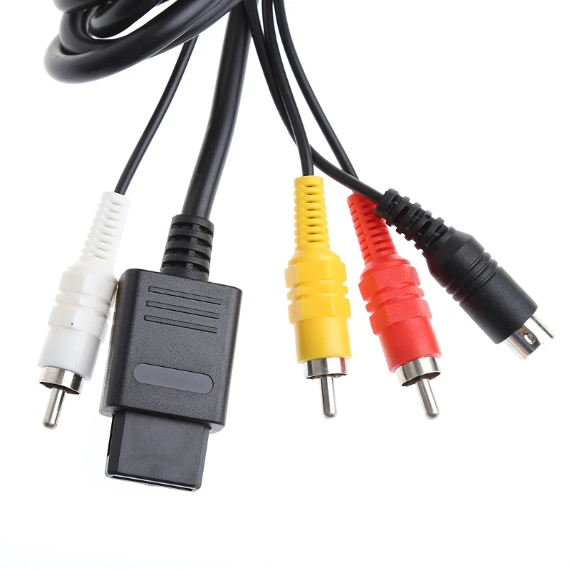 Multifunction AV TV SVideo Cable For Nintendo Gamecube 64 SNES NGC N64 Game Accessory Cables 1.8M/6FT