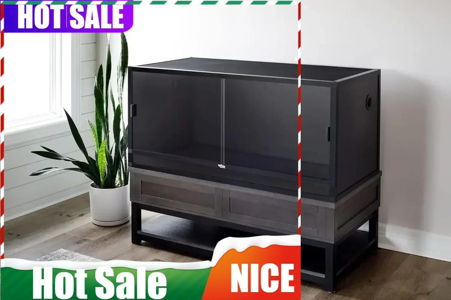 

Акционная цена! Хит продаж! Вольер для бородатых агам 4x2x2 (120 галлонов) V2, ПВХ-панели, стеклянные двери, легкий, прочный, с усиленной решеткой.