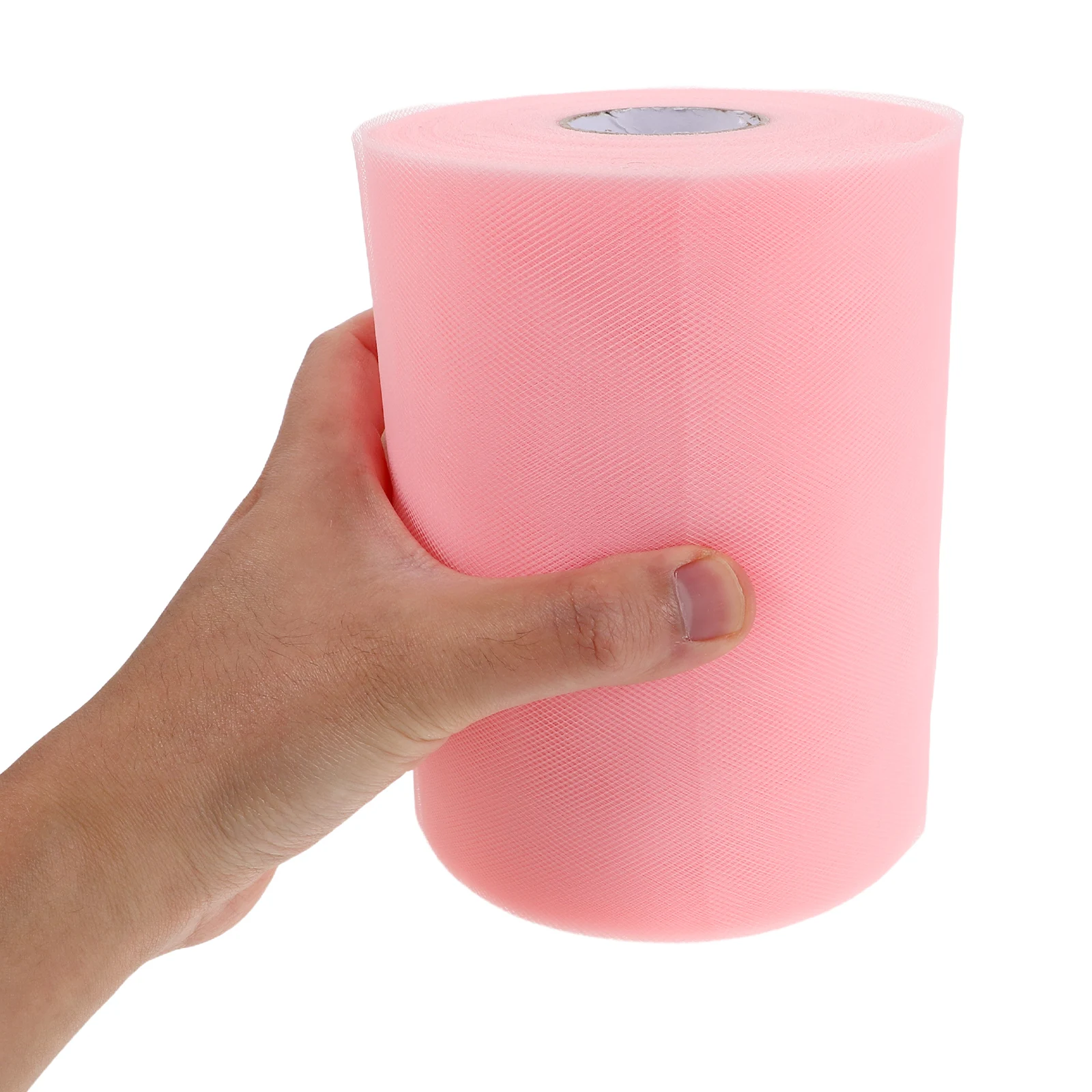 

15Cm×100Yds Mesh Ribbon Roll Decorative Tulle Fabric For Wedding Shower Holiday Party Chair Sashes Table Centerpieces