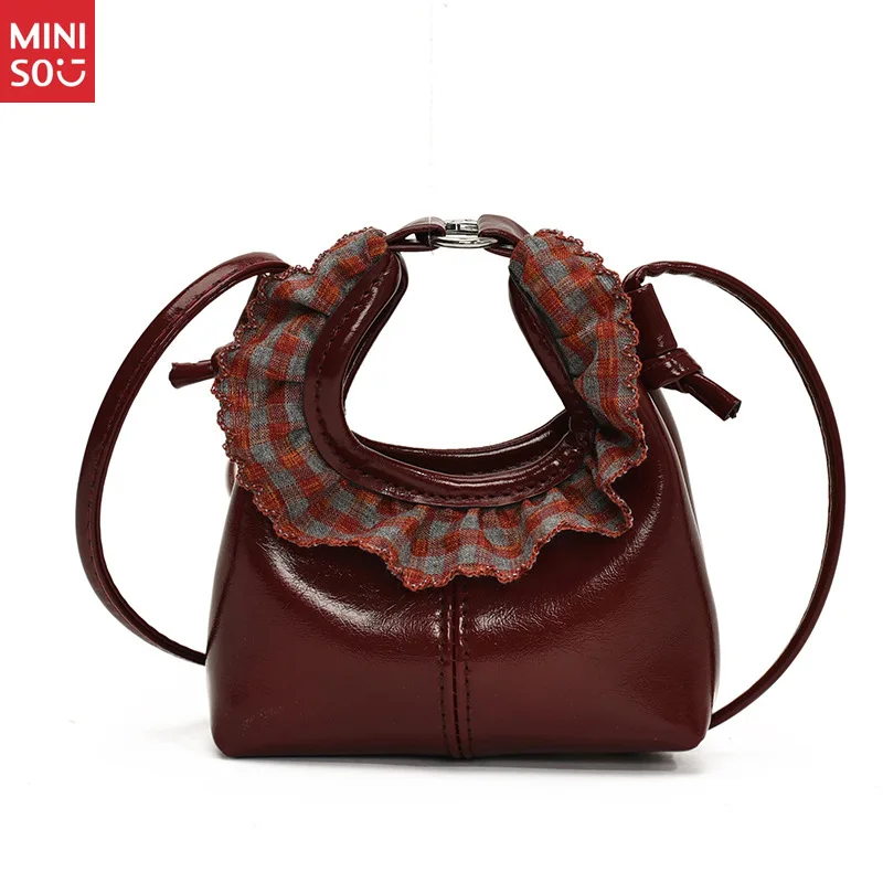 Miniso 2025 Korean Lace Mini Bag, Mother-Daughter Matching Purse Set