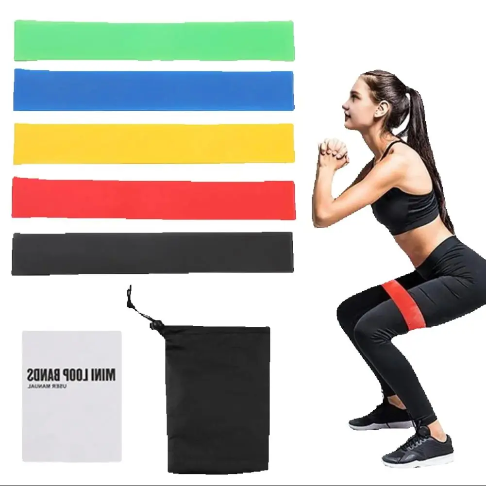 

Эспандеры для ног, набор поясов для йоги, эластичная лента для сопротивления ягодиц, бедер, тренировочная повязка для мужчин и женщин для дома