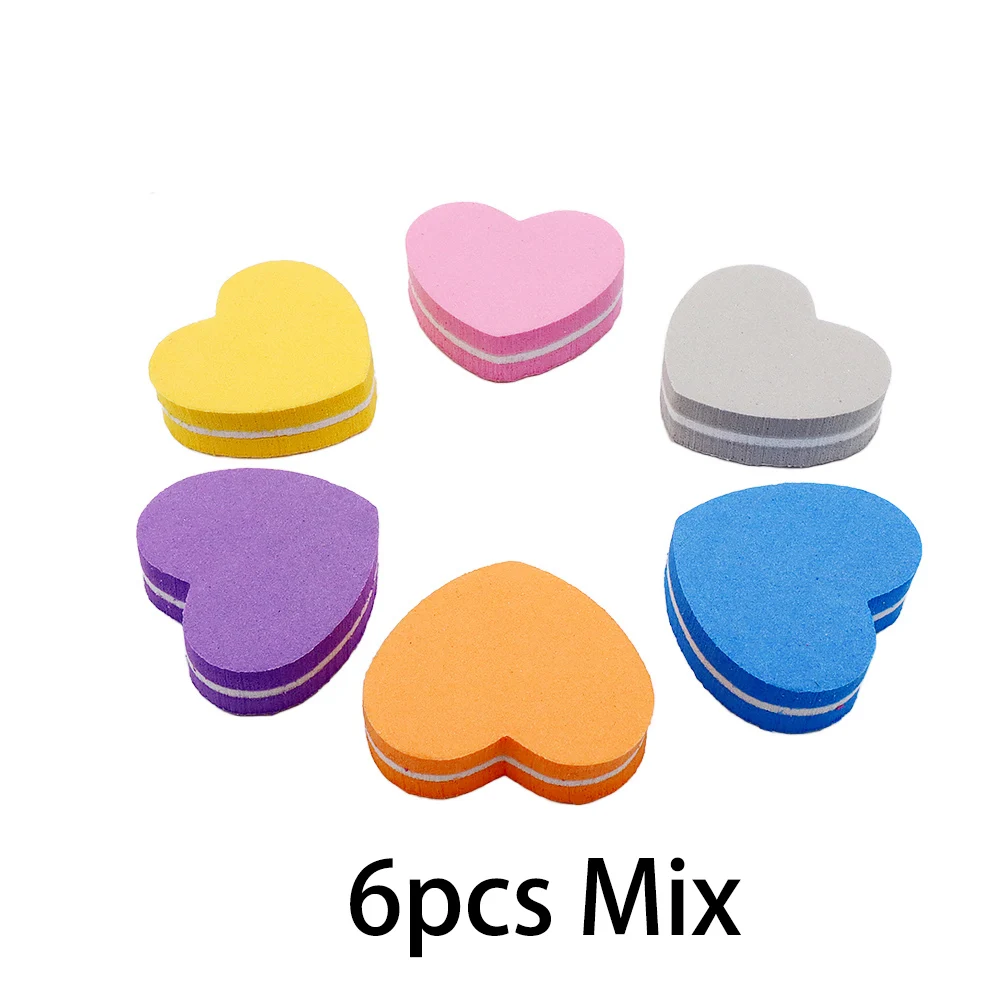 6-50 Stuks Professionele Mini Nagels Art Buffer Bestand 100/180 Schuurpapier Manicure Tips Care Bestand Schuren Polijsten Accessoires gereedschap