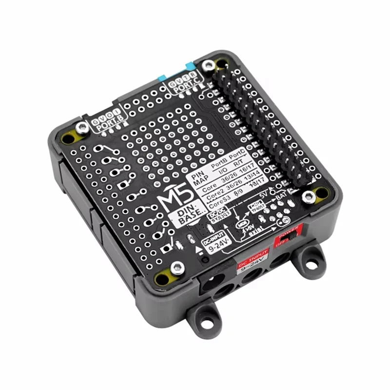 ABMF-para M5stack Cores3 ESP32S3 Kit de desarrollo de lote con Base Din para bricolaje y Control inteligente