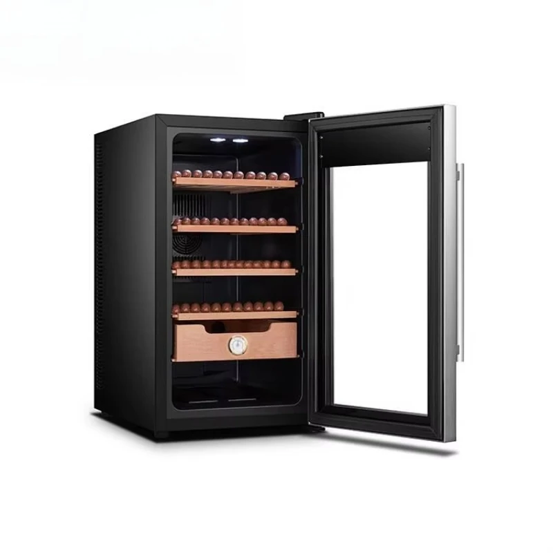 Glass doors with windows, cigar cooler boxes, cabinets, cigar refrigerators, humidors