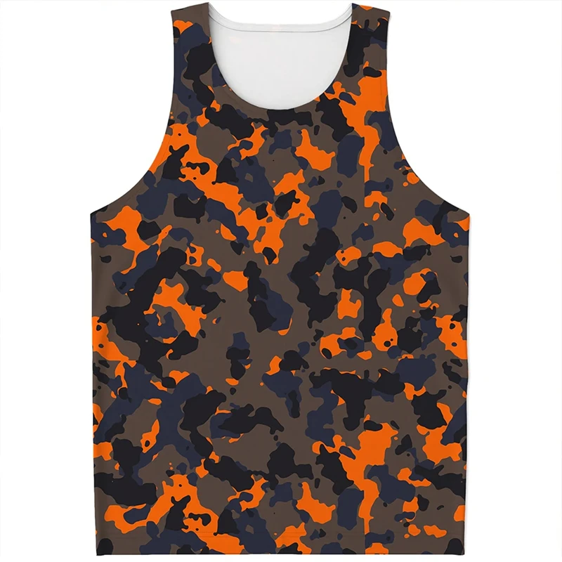 

Leopard Print Tank Tops For Men 3d Print Sleeveless Tee Beach Hemp Palm Pattern Tops Vest Hawaii Colorful Beachwear Loose Shirt