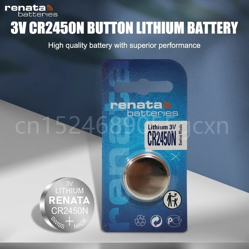 100% Original RENATA CR2450 CR 2450 3V Lithium Battery KCR2450 LM2450 5029LC for Watch Car Key Remote Control Button Cell