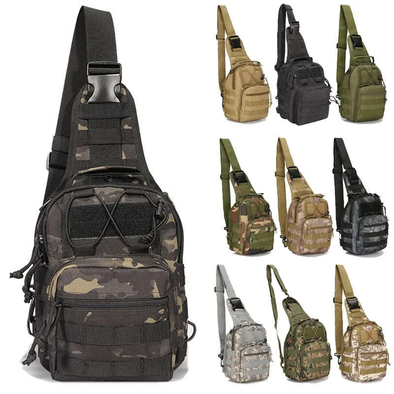 Tactical Chest Bag Men Outdoor EDC Shoulder Sling Bag Waterproof Hiking Camping Day Pack Hunting Concealed Range Bag