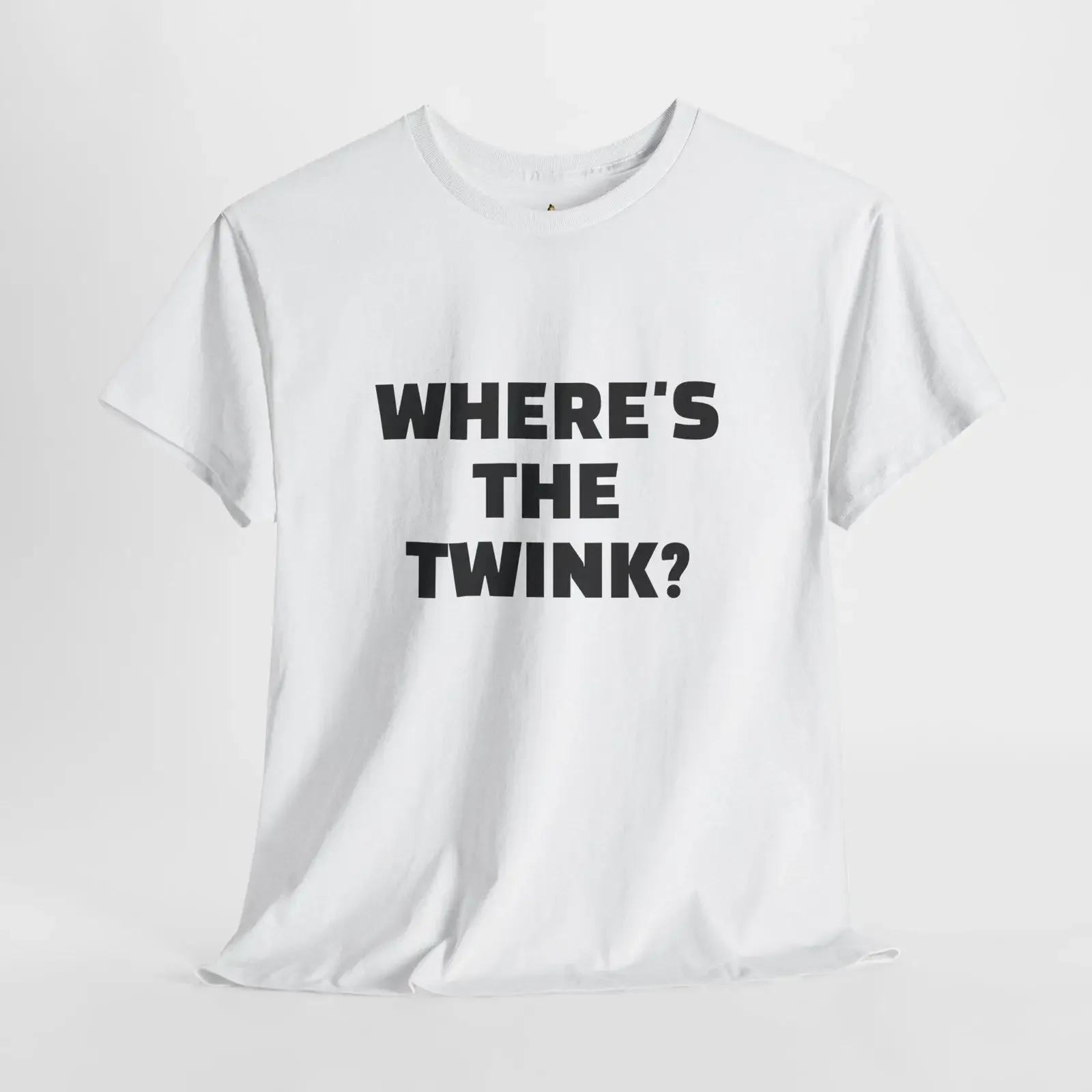 Where amp 39 s The Twink T Shirt vintage Washed Versatile streetwear homme Slightly Breathable designer clothes Stretched