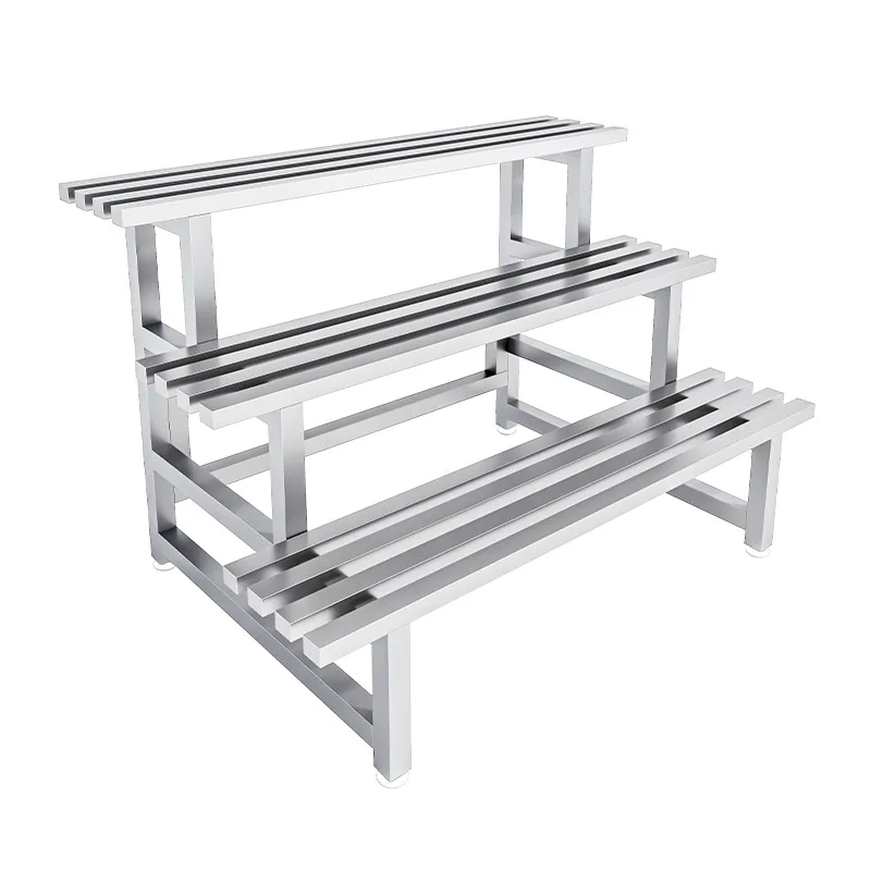 

Stainless steel flower shelves, balcony outdoor multi-layer shelves, living room and courtyard stepped shelves