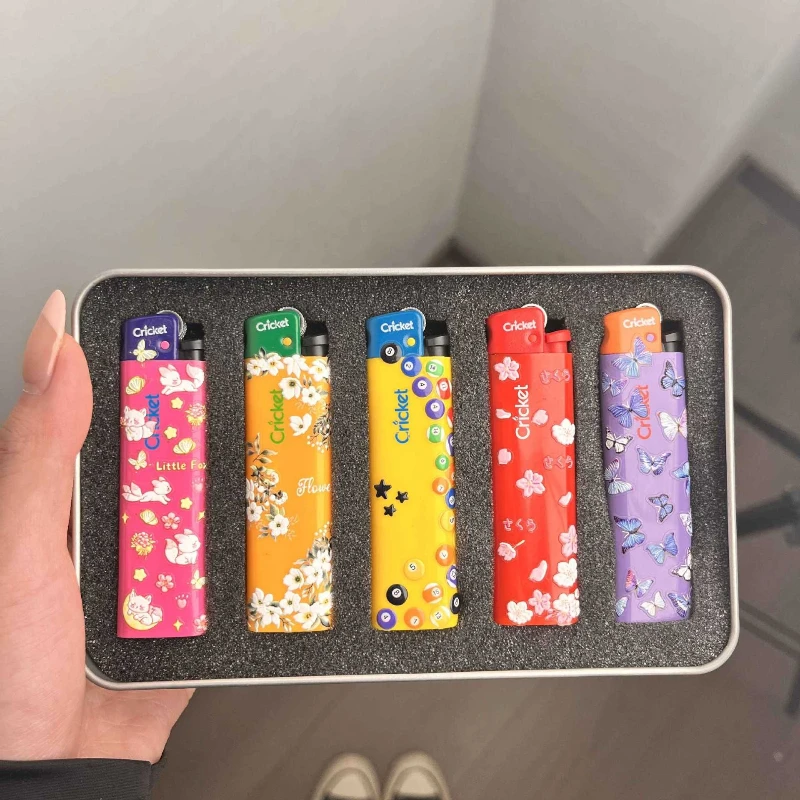 Grasshopper Cricket Explosion proof Lighter Boyfriend Gift Authentic Gift Gift Flower Disposable Open Fire for Boyfriend