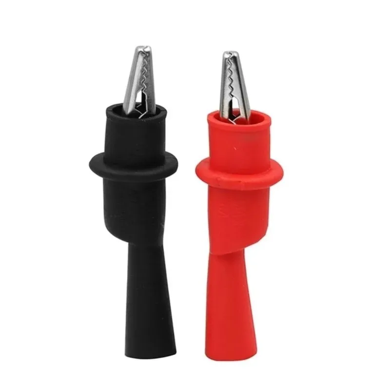 [Trending] 10 Pair Alligator Clips Metal Crocodile Wire Clip Plastic Handle Test Probe Connector Battery Testing Alligator Clamp