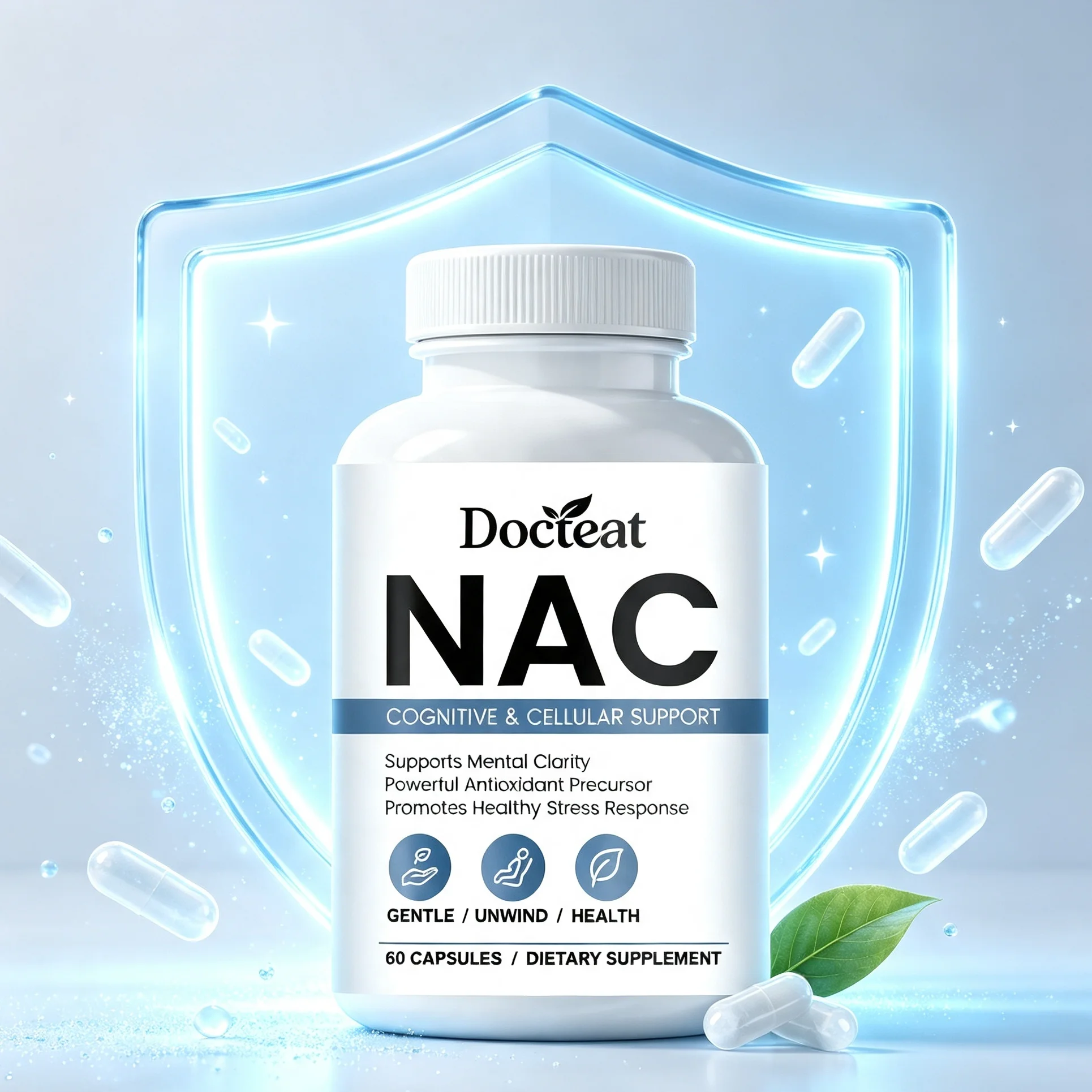 Nac N Acetyl Cysteine - NAC Supplement Capsules Powerful Antioxidant Support