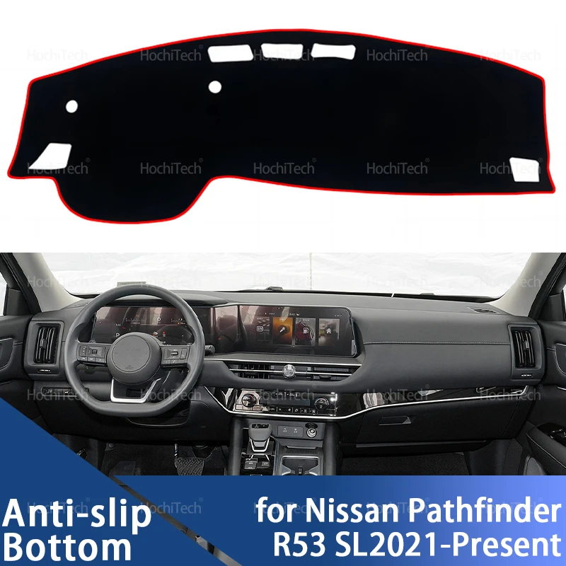 For Nissan Pathfinder R53 SL 2021-Present Dashboard Cover Dash Board Mat Carpet Pad Sunshade Cushion 2025 Car Visor Accessories