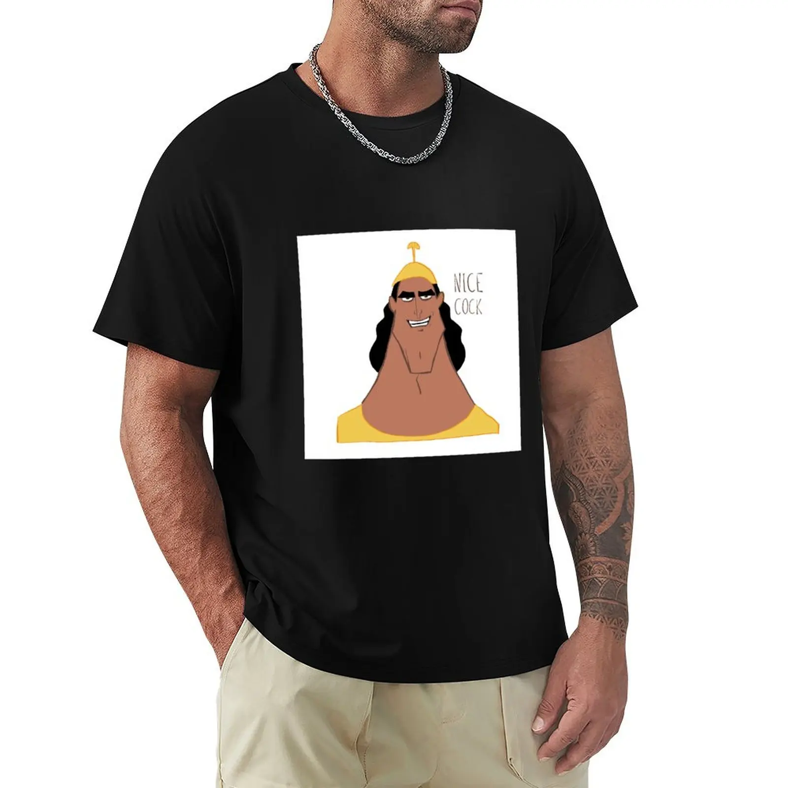 Kronk Nice Cock Meme T-Shirt Casual Fashion Short Sleeve Cotton T-Shirt