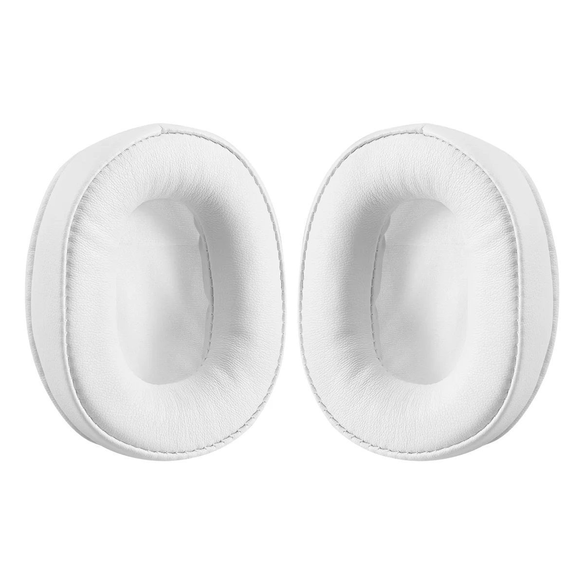 Oreillettes blanches en mousse à mémoire de forme, coussins d'oreille, housse de remplacement, convient pour ATH M50X, Audio Technica M40X, M30X, M20
