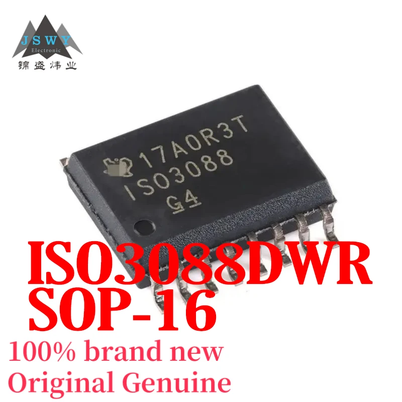 

(5/50pcs) ISO3088DWR ISO3088 SOIC-16 Digital Isolator Chip Genuine Stock Large Inventory Electronics