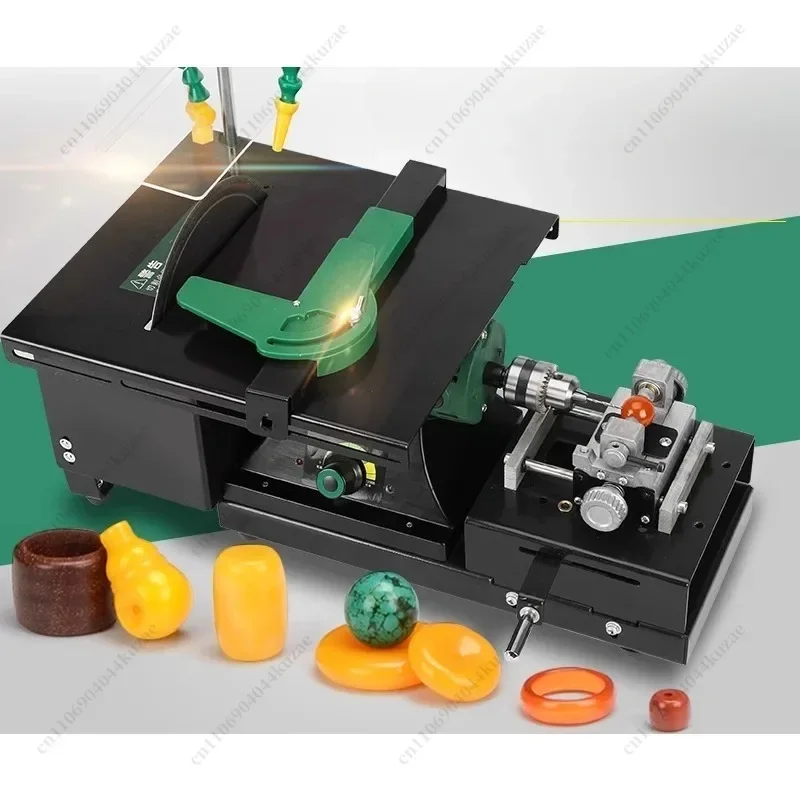 Small Jade Cutting & Grinding Machine - Round Bead Jadeite Agate Table Saw Tool