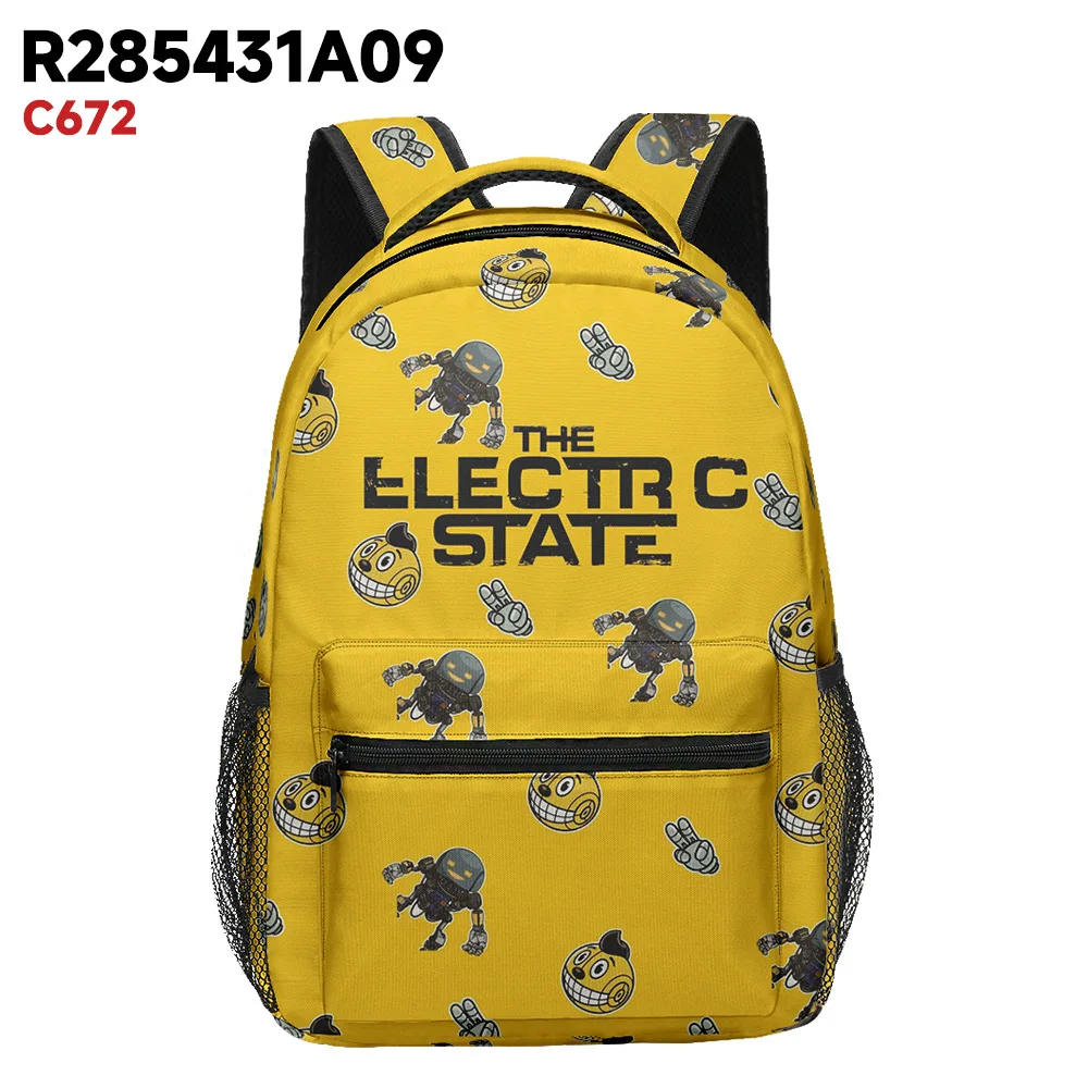 Classic Popular the electric state student Bookbag Notebook Backpacks 3D Print Oxford Waterproof Boys/Girls Travel Backpacks