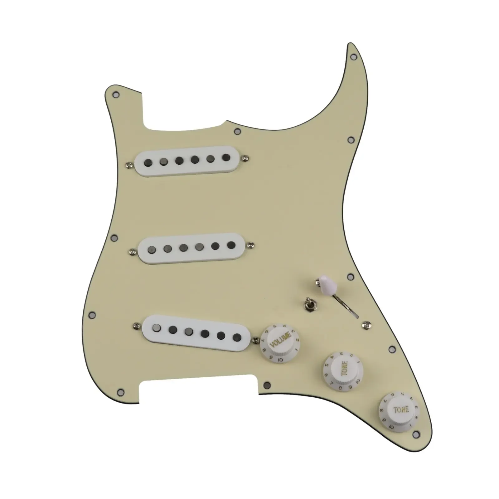 

Loaded Prewired Guitar Pickups SSS 60s Style single coils Alnico 5 Pickups 7-Way wiring pickguard