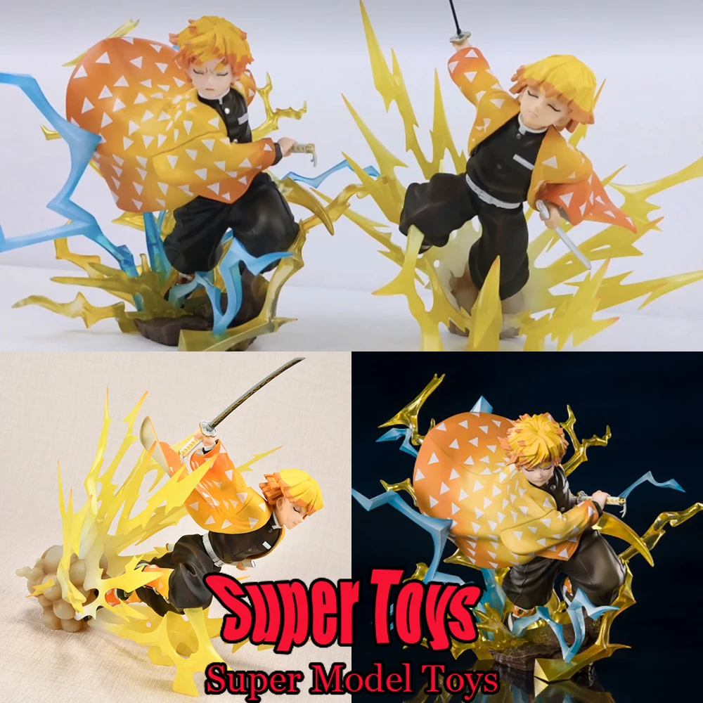 

1/12 Scale Male Soldier Agatsuma Zenitsu Demon Slayer Kimetsu No Yaiba Ghost Hunter Full Set 6-inches Action Figure Model