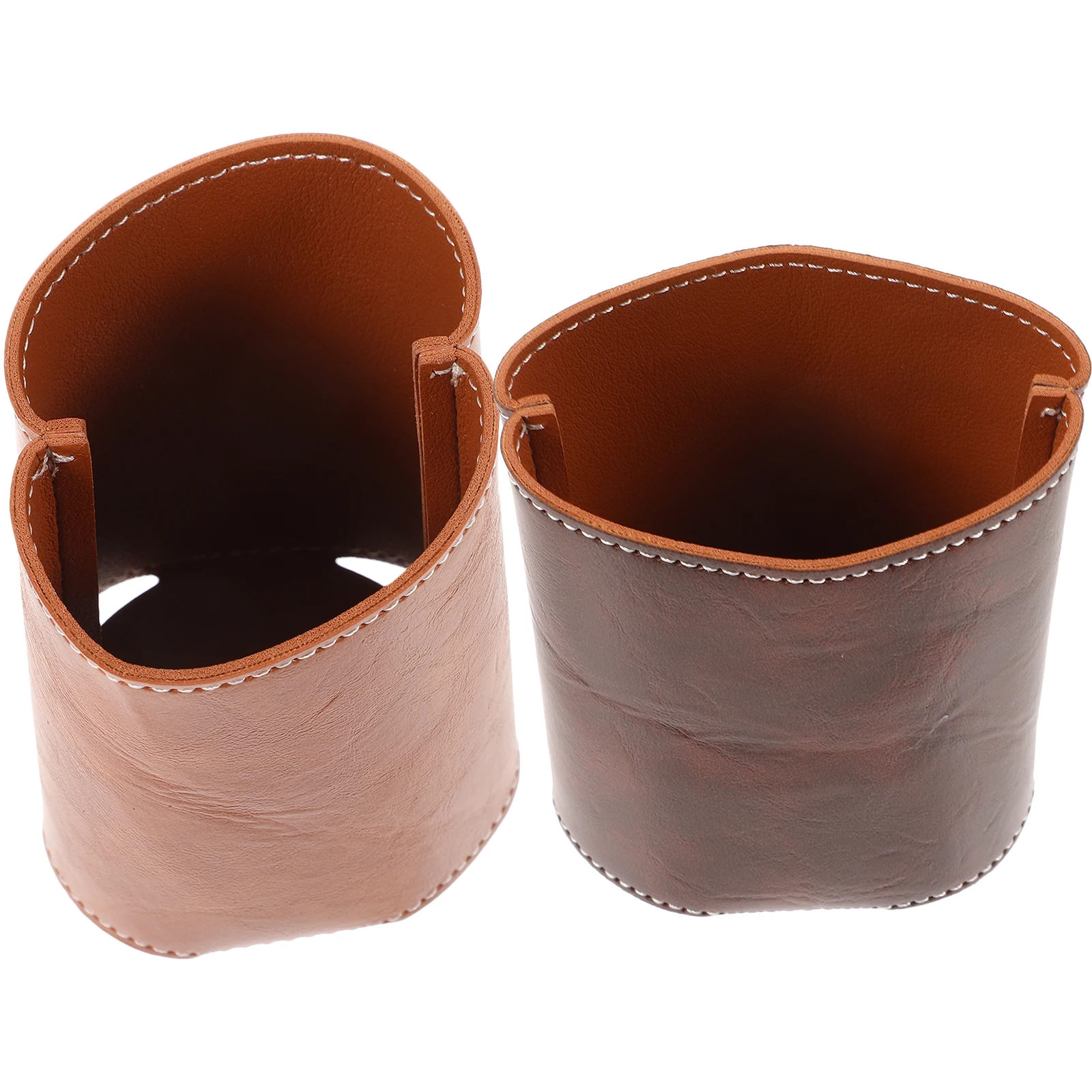 

2pcs Beer Bottle Sleeve Can Cooler Sleeves Soda Drink Holder Pu Insulation Cover for Cold Drinks Shock Proof Wear