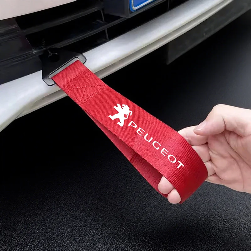 or Peugeot 206 307 308 3008 207 107 106 205 301 208 407 408 508 2008 5008 Car Decorative Nylon Bumper Trailer Towing Ropes