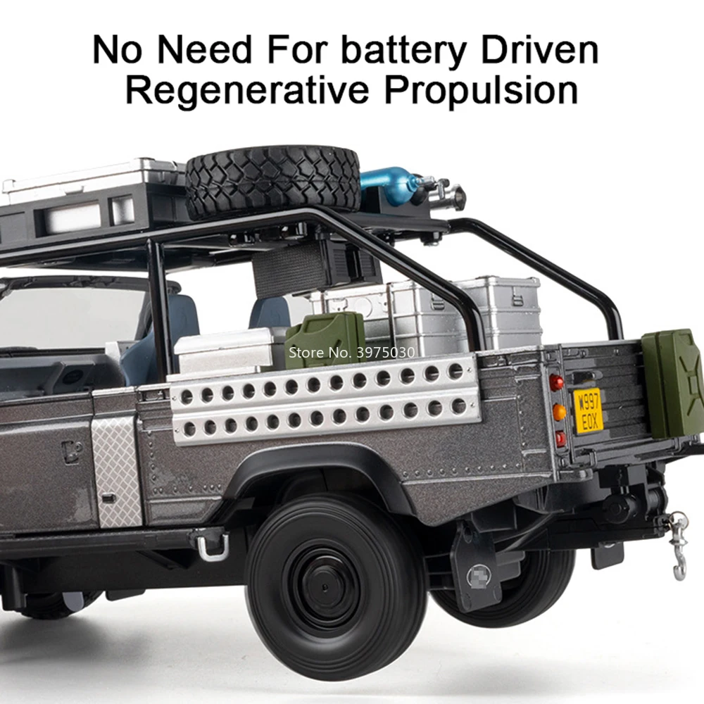 1:24 Land Rover Defender 110 Autos, Spielzeugmodelle, Legierung, Druckguss, Miniatur-Geländerad, Rückziehfahrzeuge für Kinder, Festival-Geschenke