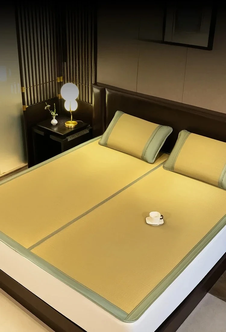 

Детский коврик из натуральной соломы, доступный винтажный летний складной комплект из трех предметов