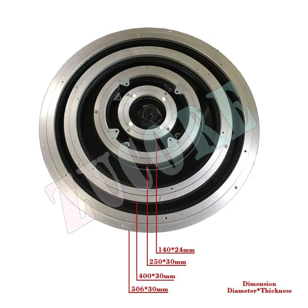 قرص دوار كهربائي 140 مم، AC220V، 3 دورة في الدقيقة، سعة 50 كجم، سبائك الألومنيوم، لطاولات الطعام والمعارض والعرض
