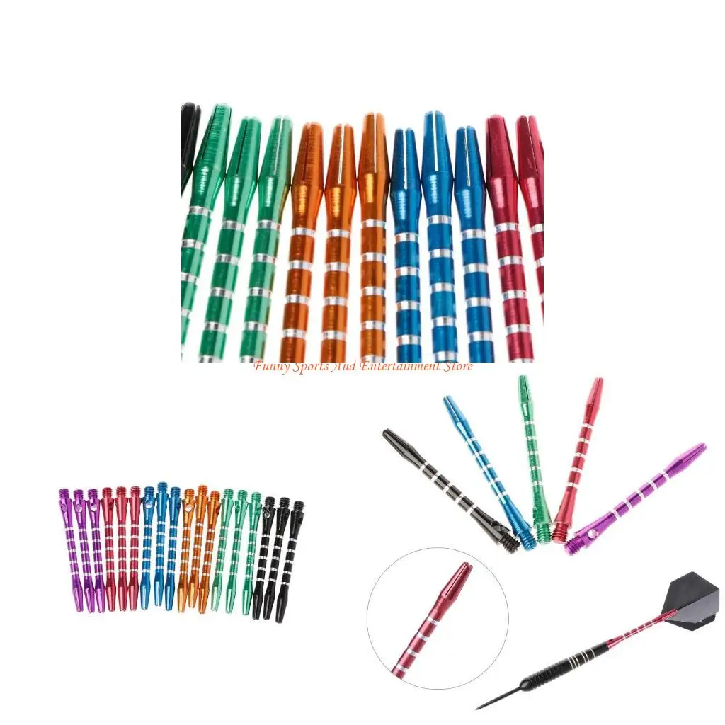 

C4DE 6 комплектов/18 шт. Алюминиевые стержни для дротиков, 53 мм, 6 цветов, 2BA, размер резьбы, средняя длина