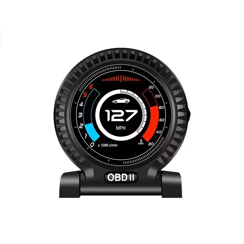 HUD Head Up Display on Board Computer OBD2 Display Car Digital Speedometer Tacho Clock Oil Temperature Meters Turbo Gauges