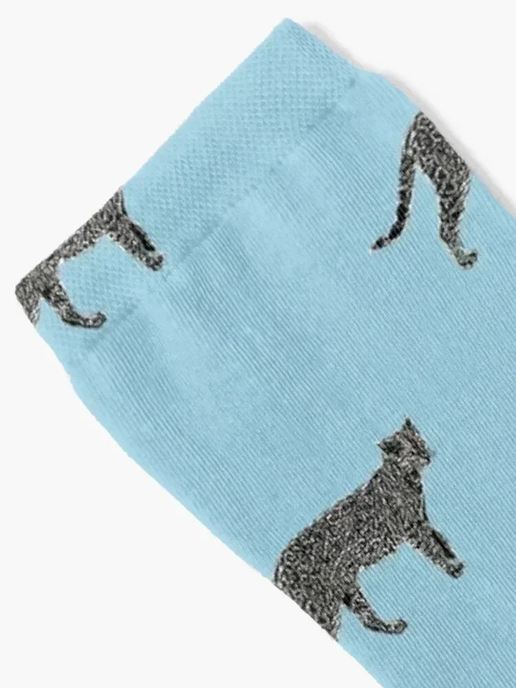 Ocelot Black White Print Socks aesthetic christmas stocking funny gifts new in's Male Socks Women's