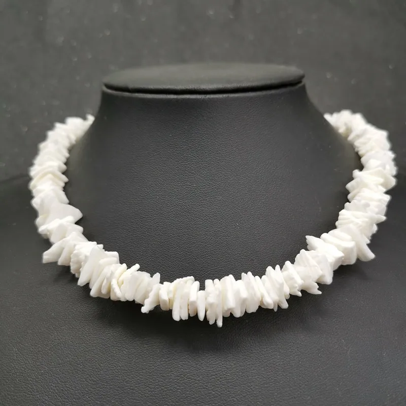 Fashion White Color Irregular Gravel Chip Choker Necklace For Women 2022 Bohemian Natural Shell Necklace Female Beach Jewelry