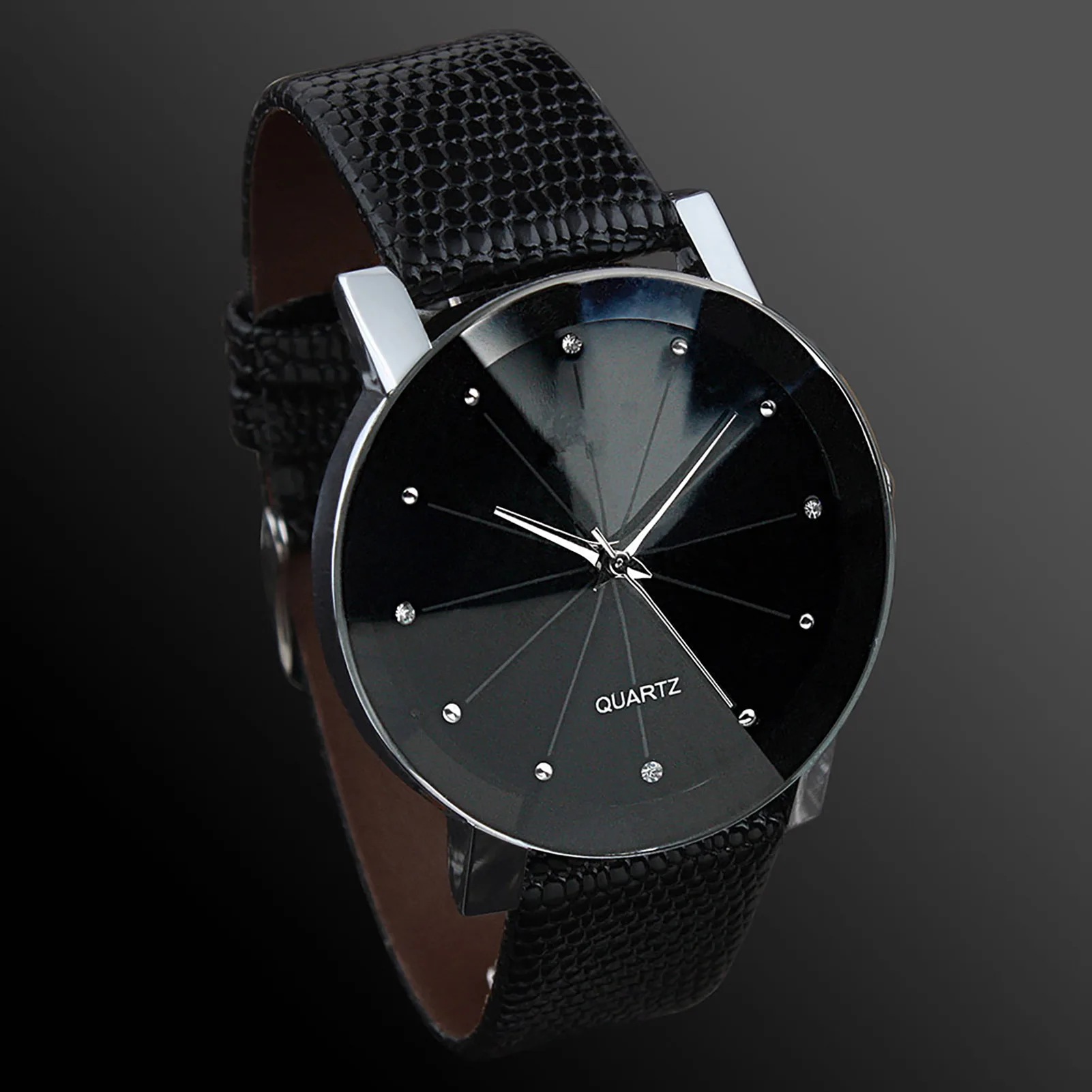 

Male Stylish Casual Wirst Watch Tempered Glass Mirror Shockproof Wrist Watch for Business Meeting & Dating