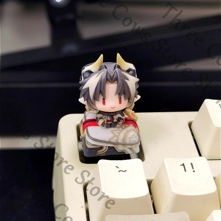 

Anime Arknights Goldenglow Amiya Zuo Le Chongyue SilverAsh Eyjafjalla Mizuki Exusiai Cosplay Cartoon Keycap Keyboard Cap Gift