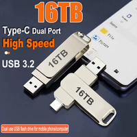 16TB 3.2 Flash Drives High Speed USB Transfer Metal Pendrive Memory Card Pendrive Flash Disk Memoria Waterproof  Stick