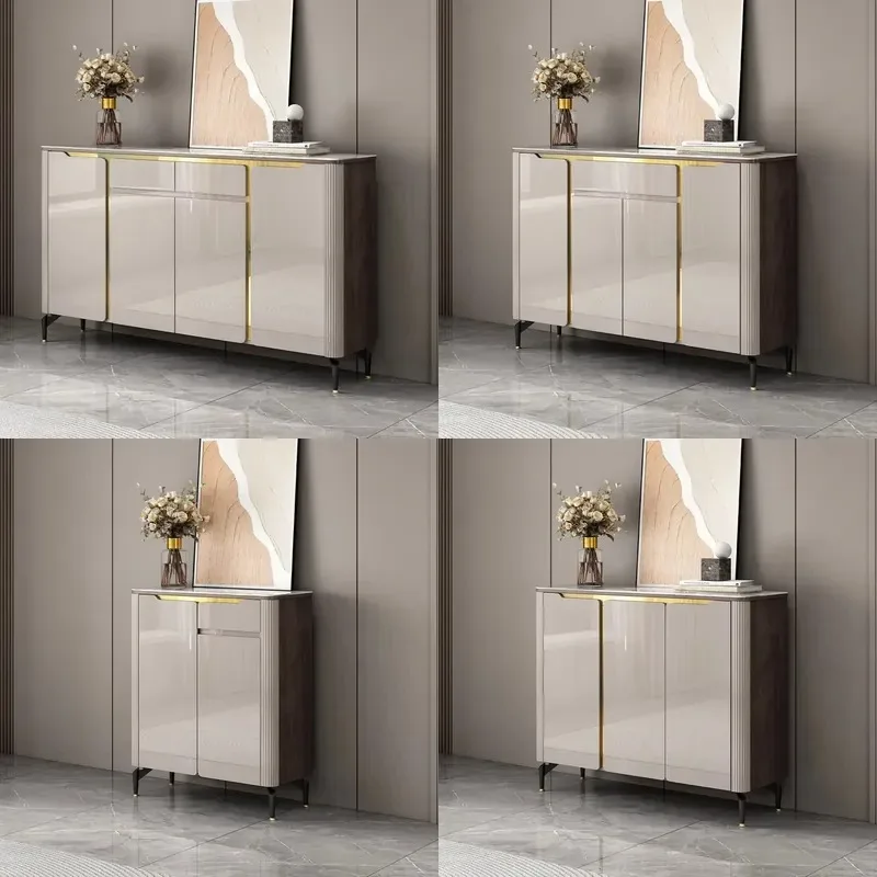 Large Capacity Multi Layer White Wooden Shoe Rack Storage Cabinet Dust Proof Household Door Shoe Cabinet for Living Room